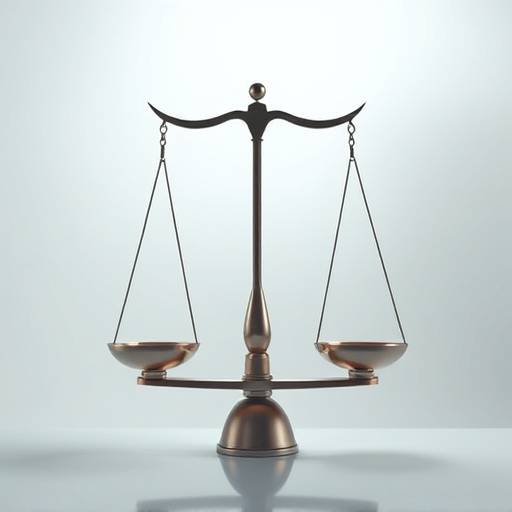 An abstract visualization of a balanced scale, with one side representing game monetization and the other representing player well-being, both in equilibrium.