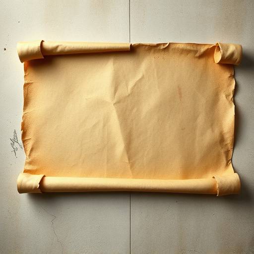 Stylized image of a scroll or legal document, representing the terms and conditions of service.